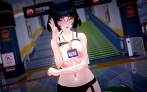 Featured Jane Do - Aoa Short Hair Costume Changes & Striptease, Succubus Police Uniform, Bunny Girl, Sexy Cheongsam