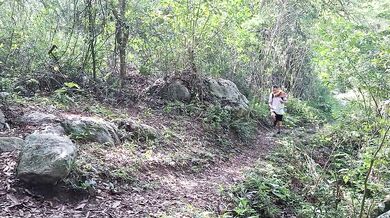 Big Ass Big Tits Stepmom Gushes On Dirty Old Pervert In Woods