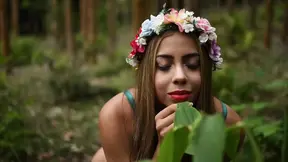 Charming girl with amazing body