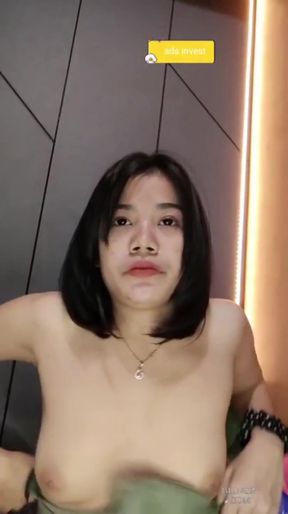 Thrilling moment from &quot;Live stream got dildo in her pussy&quot;