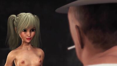 Interrogator plays with a hot college girl in the metropolitan police depar