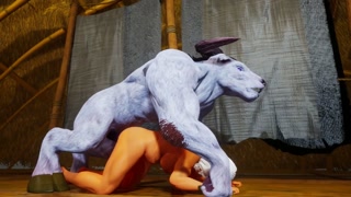 monster hentai hardcore sex with pregnant blonde furry minotaur anal