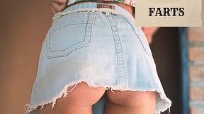 FARTING IN MY JEAN SKIRT