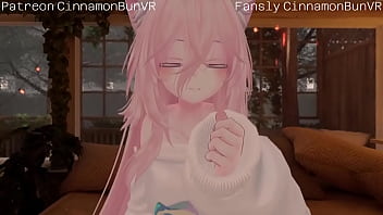 Virtual Reality VRChat - Lonely girlfriend longs for your touch