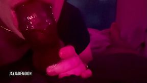 Amateur girlfriend gives a BBC blowjob before bedtime
