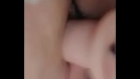 Whore girlfriend cumming for me