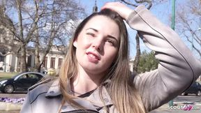 German scout Lucie &mdash;  18 &mdash;  curvy with big tits &mdash;  pickup and intimate encounter