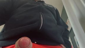Cum splat on hand