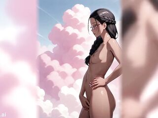 Slender Black Manga Cutie Is Despairing For Your Attention (AI Comics)