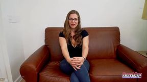 Cute Brunette Kay Lee Finger Fucks Her Pussy And Sucks A Juicy Dick!