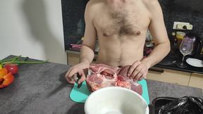 Erotic preparation of shurpa, I almost cum myself 2 times