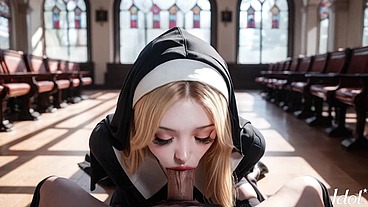 Nun's payback for her sins with naugty sex [AI]