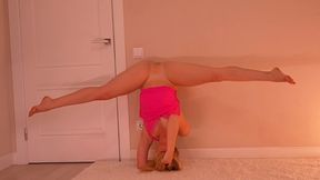 a flexible blonde isn t satisfied with just one dildo in her ass
