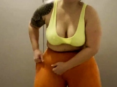 Big boobs milf masturbates with her dildo