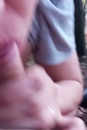 Blowjob - Cum in Mouth Outdoor in the Forest
