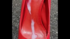 Sapato schutz vermelho cheio de leite!!!