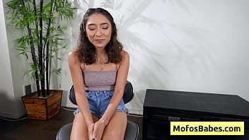Petite sexy teen spread her pussy lips and prepare for a hard fuck (Amber Summer, Charles Dera)