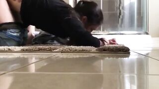Maid with owner alone at home