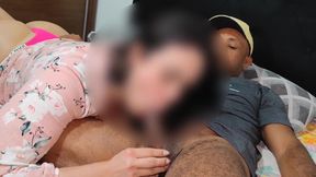 Skinning My Trans Fiance's Ass with Two Loads of Cum.