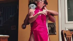 Bondage con vestido Oriental