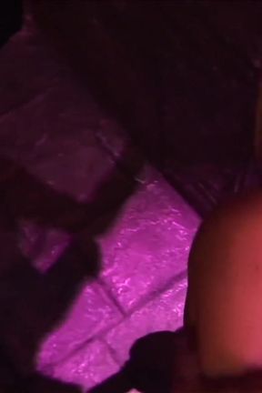 Making her slave fuck her in a red room