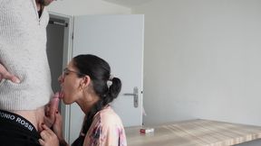 Paki Mix Fucked Hard on the Kitchen Table - Blowjob, Doggy & Cumshot Finish!