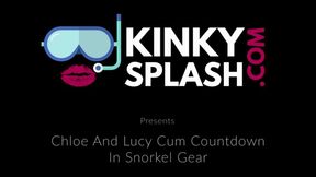 Chloe And Lucy Cum Countdown In Snorkel Gear