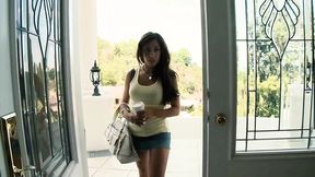 Brunette Capri Devours Cock&#x1F346; & Receives A Face Flood