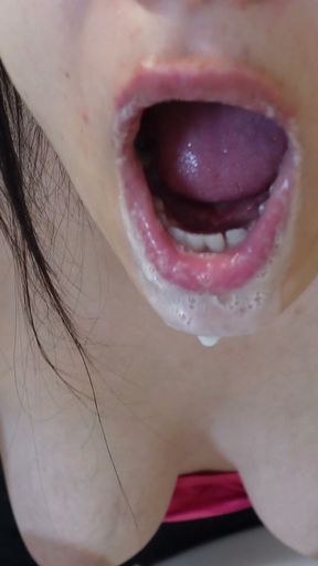 I brush my teeth and a lot of white cream gets in my mouth   Clip 1