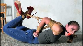 Rachel Adams Hogtied in Red Patent Leather High Heels! HD-avi