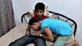 This Asian straight boy is a real looker. And his smile is enough to send me over the edge. Alex couldn't wait to get his mouth wrapped around this cute boy's cock. Robin has never had a gay blowjob before, so he was not sure what to expect.
