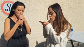 Latina Girl Power with Francesca Le Deepthroating after Cumshot
