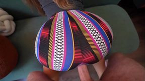 Fucked a girl with a big ass in torn leggings