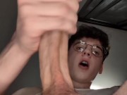 Hung Twink Cums Hands Free Twice