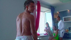 student 18+ pyjamas party ends up as an orgy