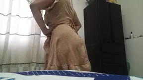 Big Ass Latina Mom Masturbates to Porn Movie and Shows Creamy Pussy