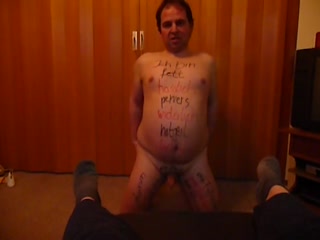 My fat and mature boyfriend is my foot sex slave and toy