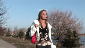 Sexy blonde gets dp'd by two hung studs in threesome fun
