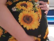 Buttplug Masturbation in Tight Dress