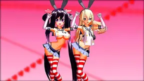 MMD Goddess Sways to Seductive Beats in Hot 3D Erotic Fantasy Dance