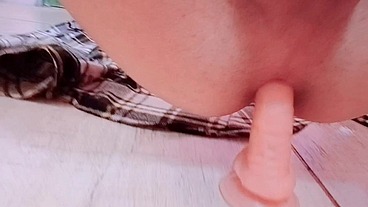 It's a delight to feel him entering my ass