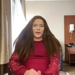 David Crossdressing new dress