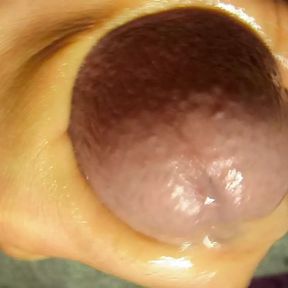 Super close up cumshot