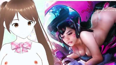 Lewd VTuber's Try Not To Cum Challenge: Watch him take on Overwatch's Hentai Rules in HD!