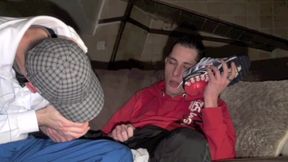Feet foot and sneaker sextape