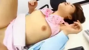 Rina Katsura’s Office Romance – Raw Cunnilingus and Seductive Paipan Action