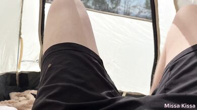 Fucked my friend's girtfrend in a tent and came on her face