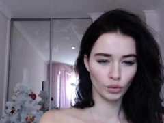 Fat teen with big boobs masturbating on cam