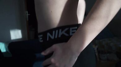 Stripping out of my Nike gym clothes