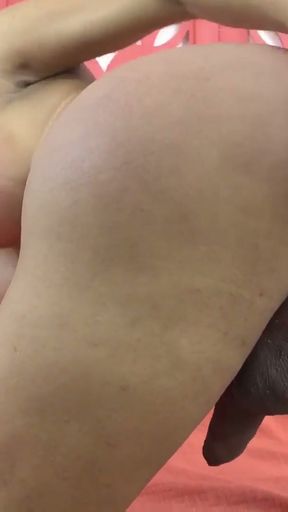 Curvy Blonde Trans Melissa Sexy Anal Play and Cum   Clip 1